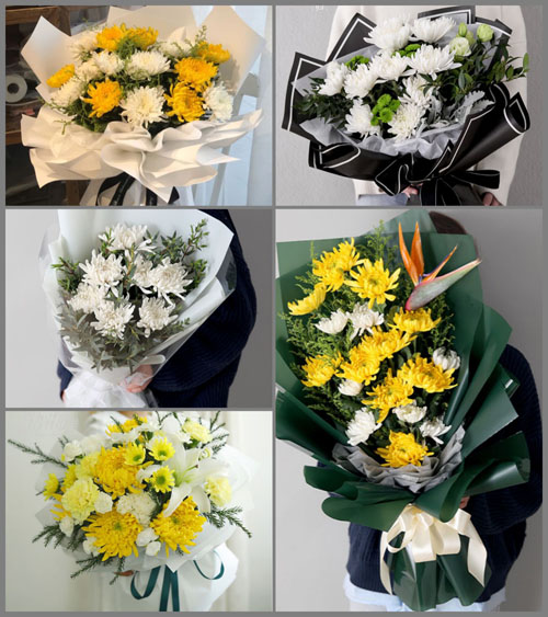 河南郑州新密市苟堂镇白事花束代送